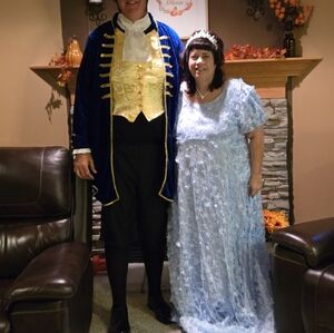 3XL Bridgerton Style dress in blue